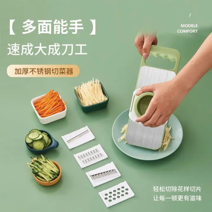 5-in-1 Vegetable Cutter – Multifunctional Grater & Slicer