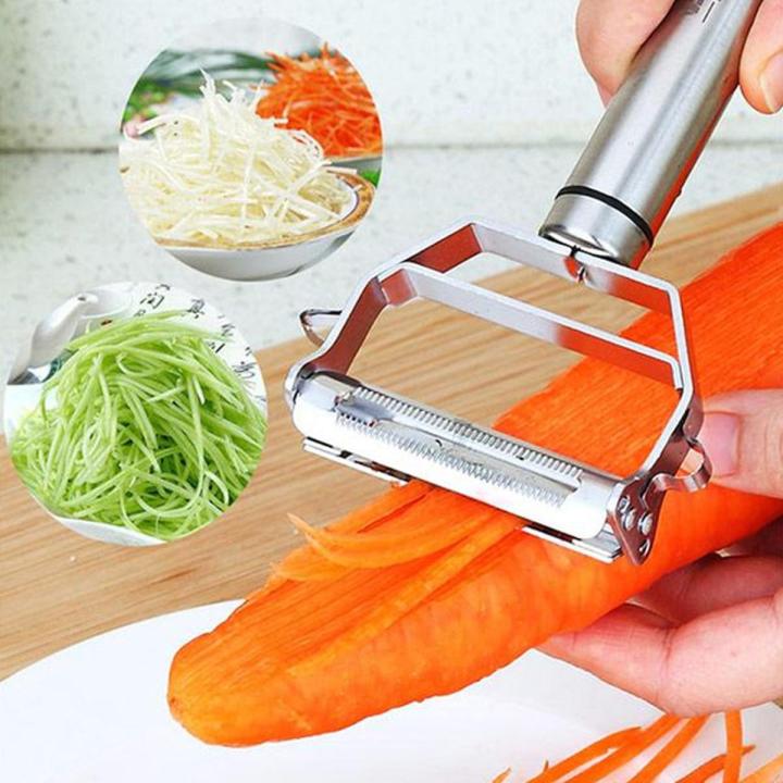 Stainless Steel 2-in-1 Julienne & Vegetable Peeler